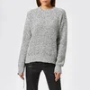 Helmut Lang Women's Distressed Relaxed Jumper - Black White Marl - Image 1