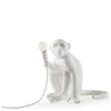 Seletti Indoor/Outdoor Sitting Monkey Lamp - White - Image 1