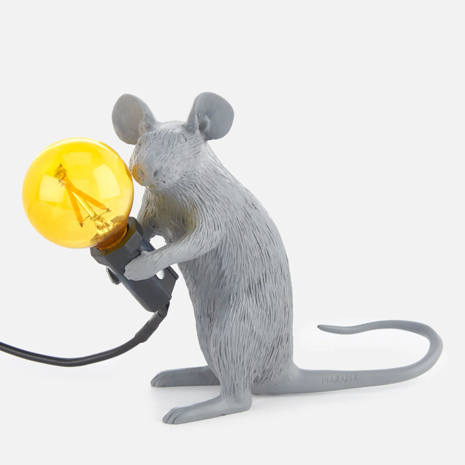 Seletti Sitting Mouse Lamp - Grey Image 1