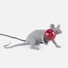 Seletti Lying Mouse Lamp - Grey - Image 1