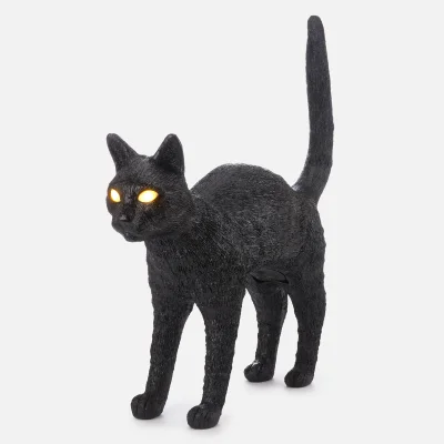 Seletti Jobby The Cat Lamp - Black