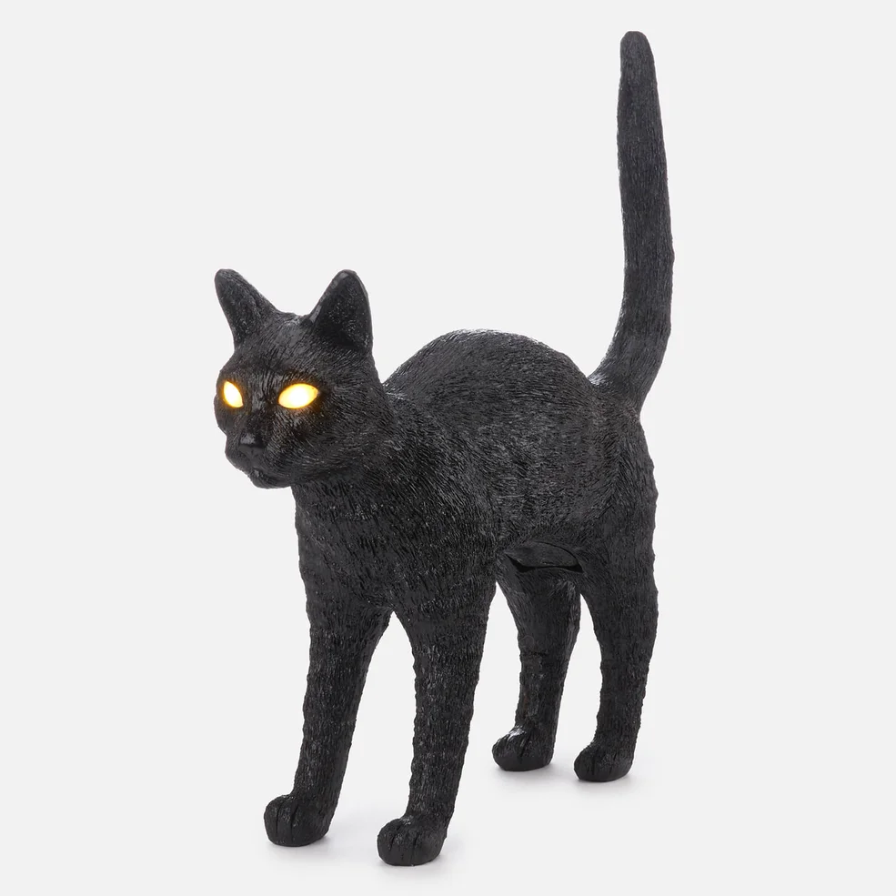 Seletti Jobby The Cat Lamp - Black Image 1
