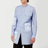 JW Anderson Men's Contrast Pockets Workwear Long Shirt - Indigo - Image 1
