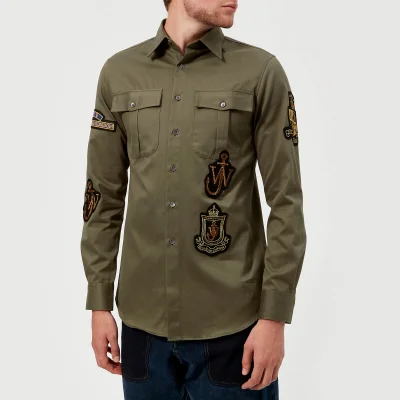 JW Anderson Men's Multi Patches Pockets Shirt - Peat