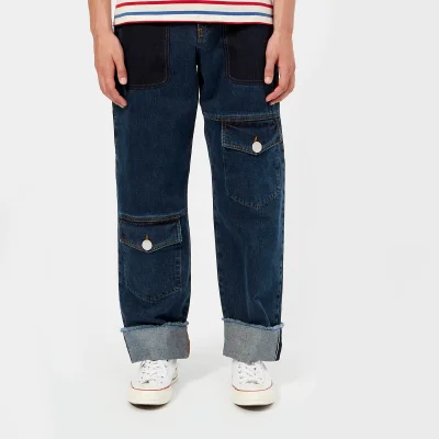 JW Anderson Men's Multi Pocket Denim Trousers - Indigo