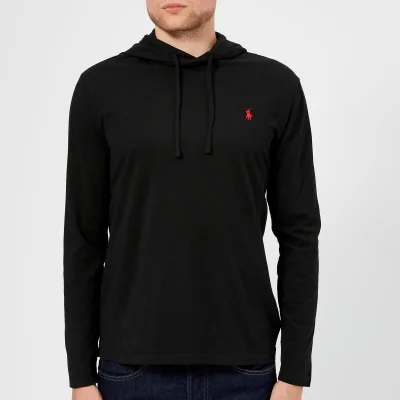 Polo Ralph Lauren Men's Hooded Long Sleeve T-Shirt - RL Black