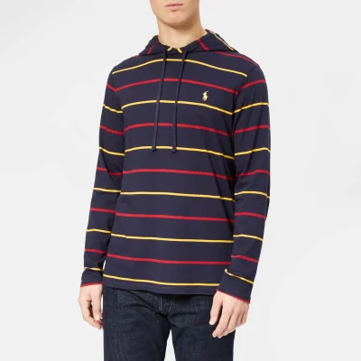 Polo Ralph Lauren Men's Stripe Hooded Long Sleeve T-Shirt - Ink Multi