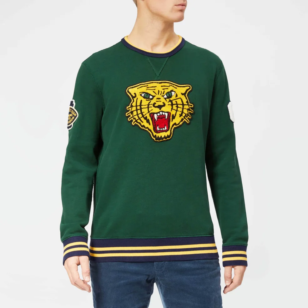 Polo Ralph Lauren Men's Tiger Crew Neck Sweatshirt - College Green Image 1