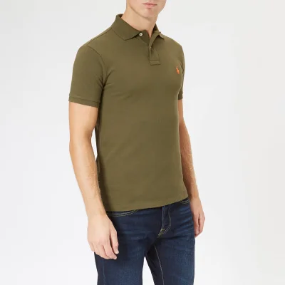 Polo Ralph Lauren Men's Slim Fit Short Sleeve Polo Shirt - Expedition Olive