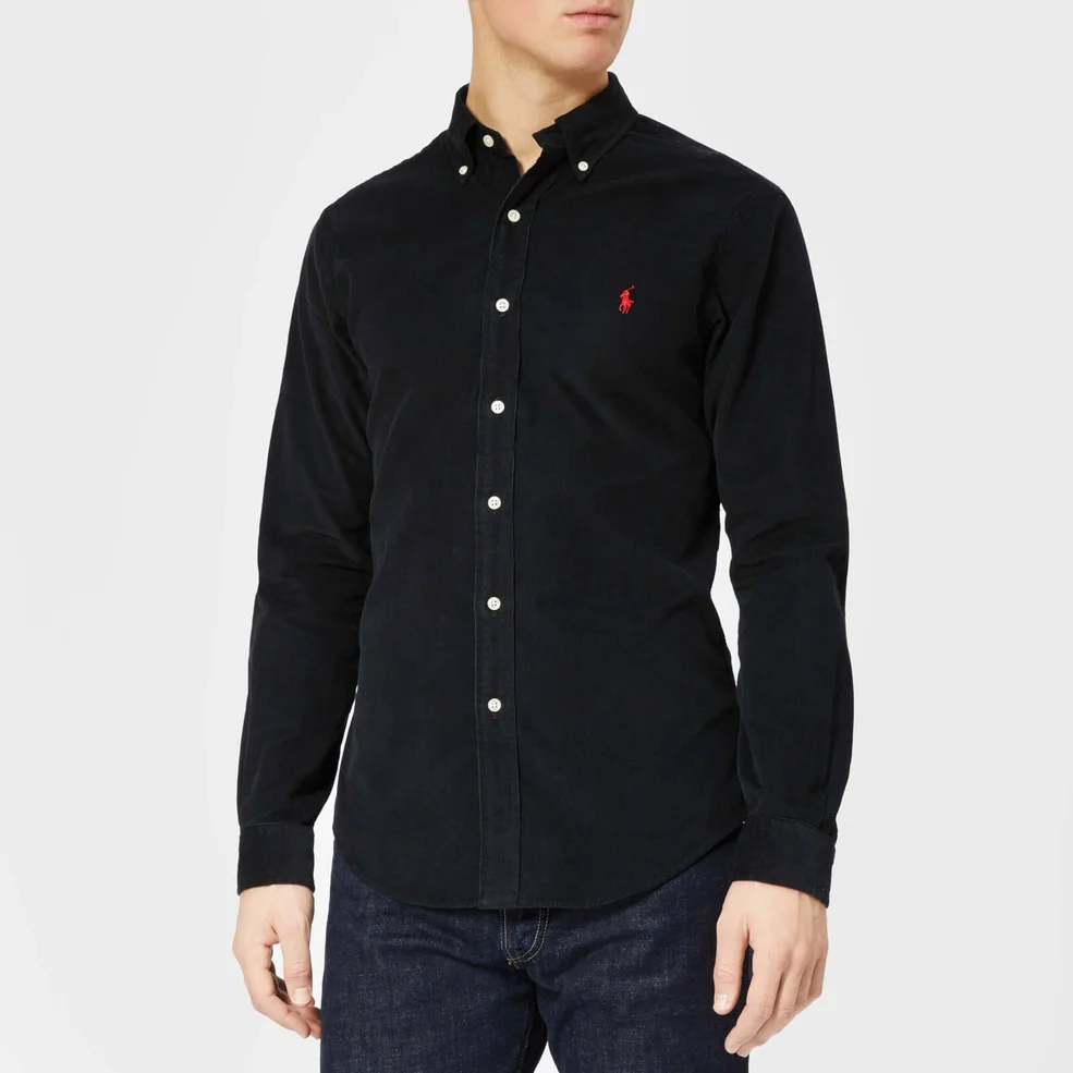 Polo Ralph Lauren Men's Cord Shirt - Polo Black Image 1