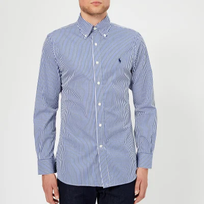 Polo Ralph Lauren Men's Formal Stripe Twill Shirt - Azure/White