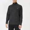 Polo Ralph Lauren Men's Quarter Zip Sweatshirt - Black Heather - Image 1