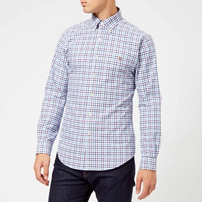 Polo Ralph Lauren Men's Check Shirt - Wine/Blue Multi