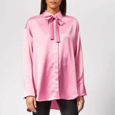 MSGM Women's Shirt with Logo on Back - Pink