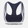 Calvin Klein Women's Varsity Stripe Unlined Bralette - Navy - Image 1