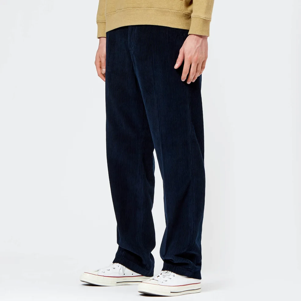 Our Legacy Men's Chino 22 Corduroy Trousers - Navy Image 1