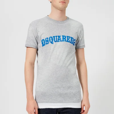 Dsquared2 Men's Dan Fit Destroyed T-Shirt - Grey Melange