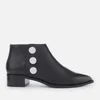 Senso Women's Lionel Grained Leather Flat Ankle Boots - Ebony - Image 1