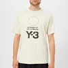Y-3 Men's Stacked Logo Short Sleeve T-Shirt - Champagne/Black - Image 1