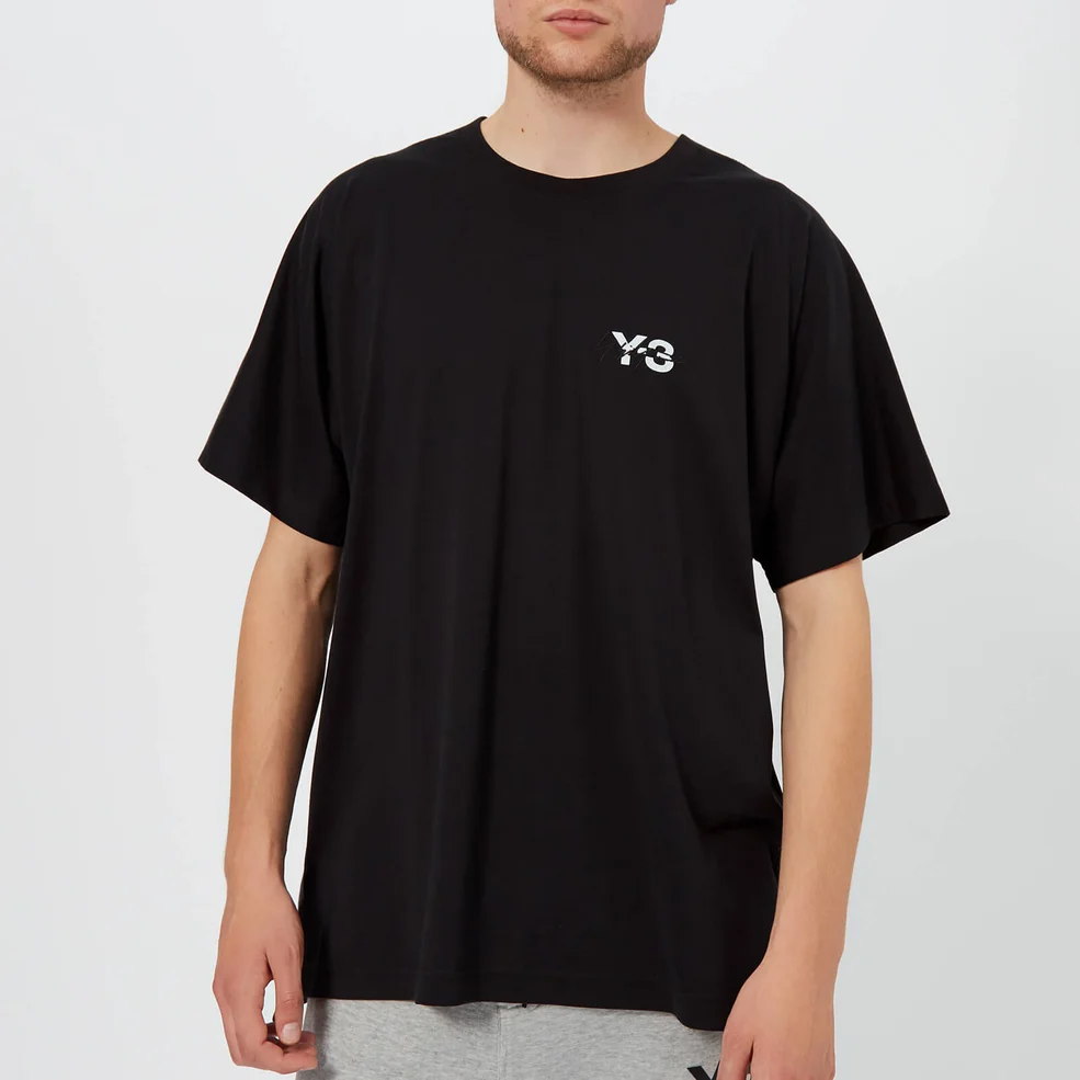 Y-3 Men's Signature Short Sleeve T-Shirt - Black Image 1