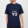 Y-3 Men's Stacked Short Sleeve T-Shirt - Night Indigo - Image 1