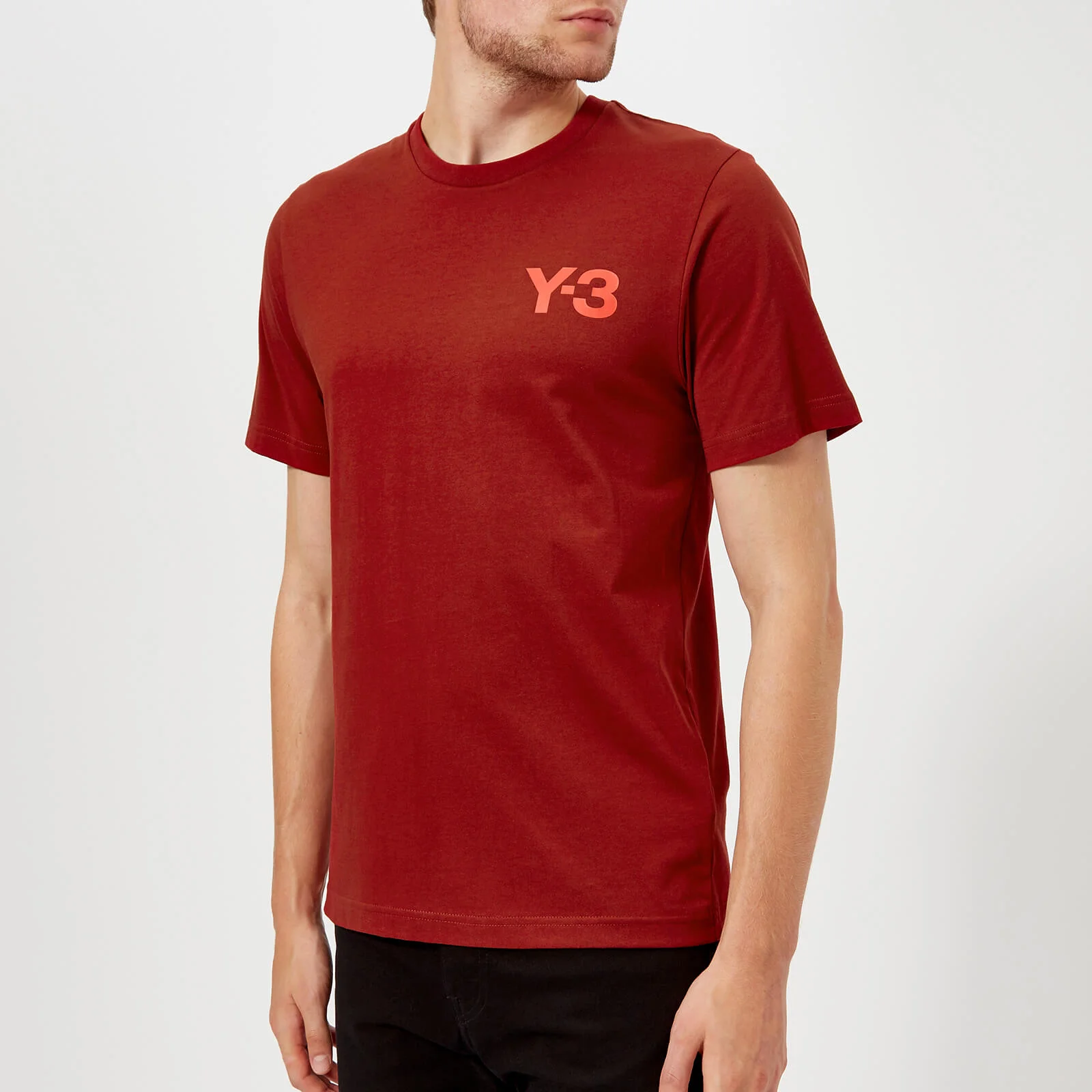 Y-3 Men's Classic Short Sleeve T-Shirt - Rust Red Image 1