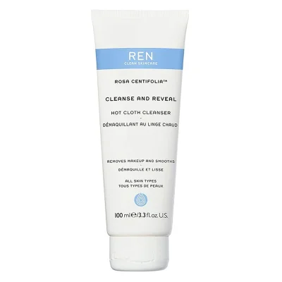 REN Clean Skincare Rosa Centifolia Cleanse and Reveal Hot Cloth Cleanser 100ml