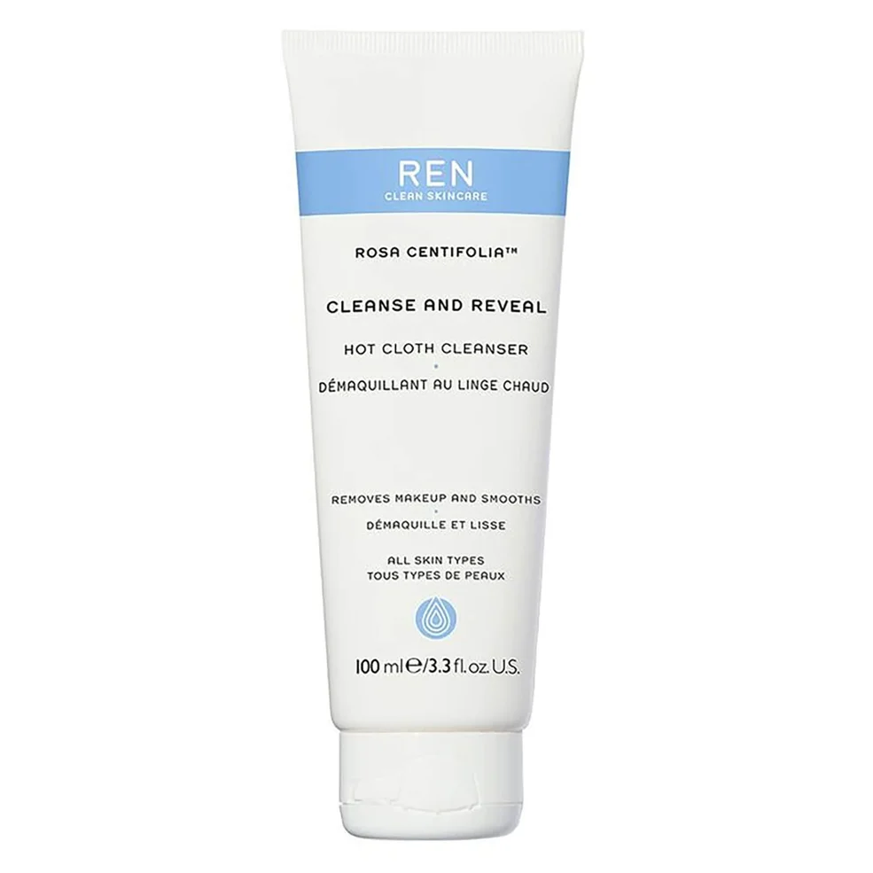 REN Clean Skincare Rosa Centifolia Cleanse and Reveal Hot Cloth Cleanser 100ml Image 1