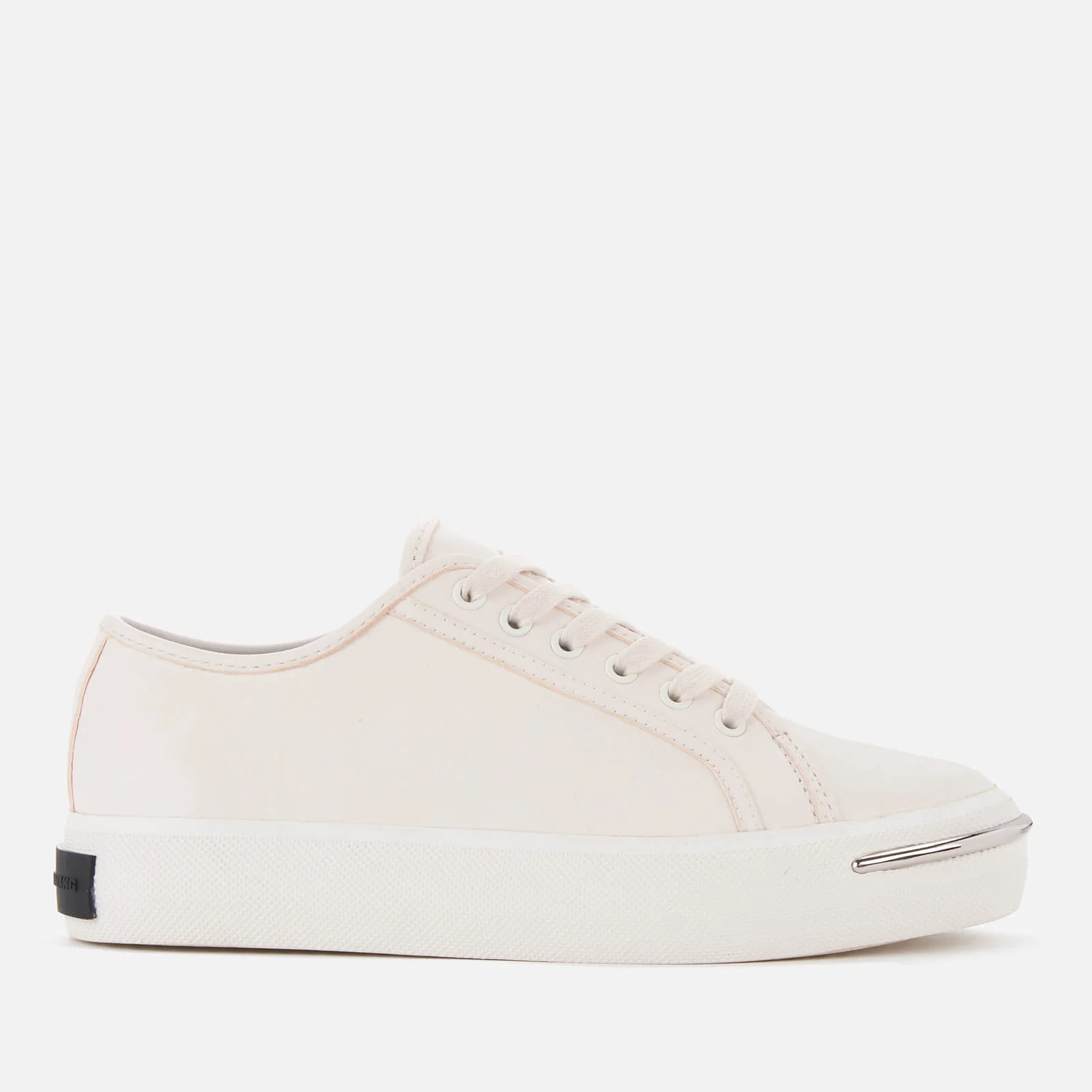 Alexander Wang Women's Pia Low Top Leather Trainers - White Image 1
