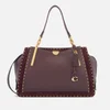 Coach Women's Border Rivets Mixed Leather Dreamer 36 Bag - Oxblood - Image 1