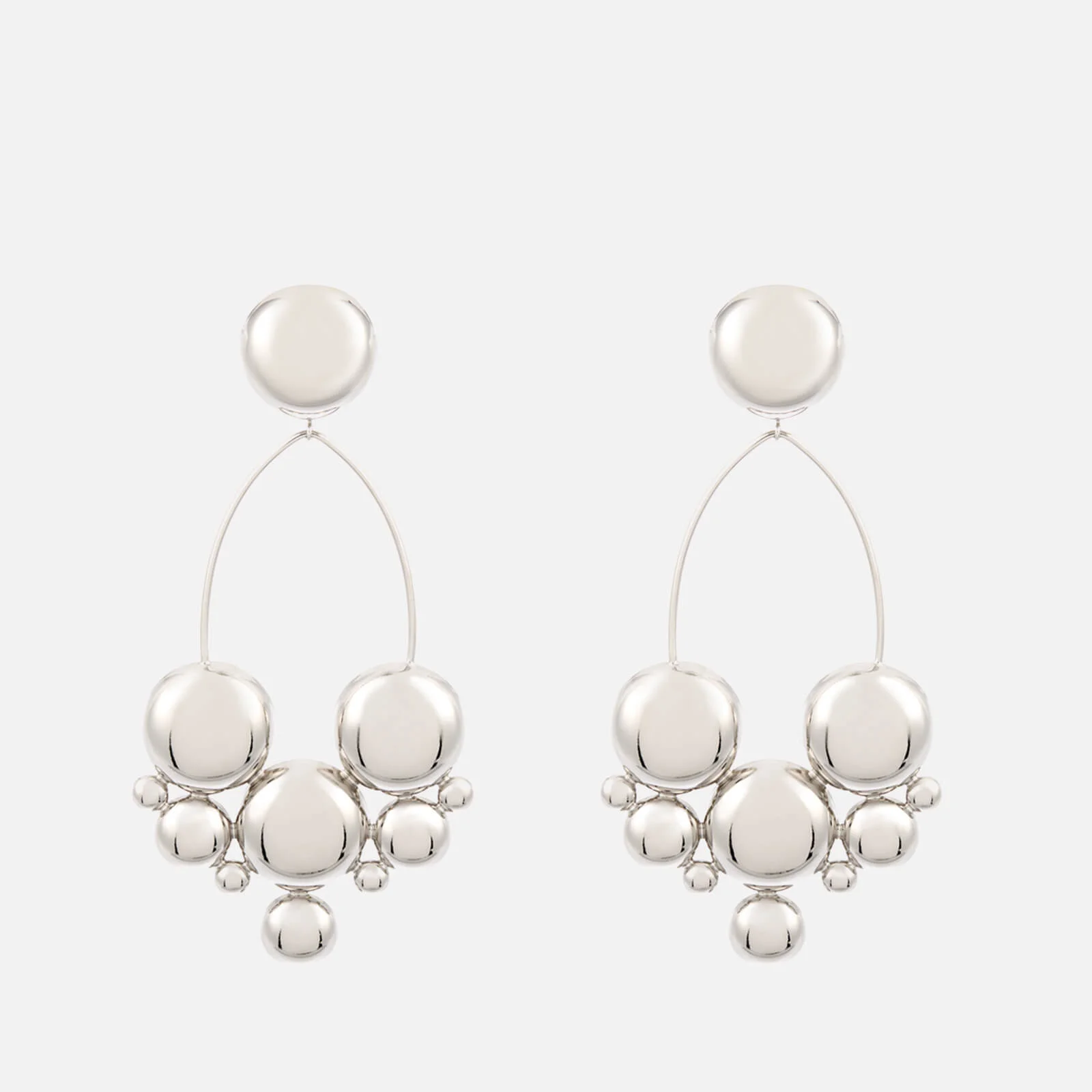 Isabel Marant Women's Circle Cluster Boo Earrings - Silver Image 1