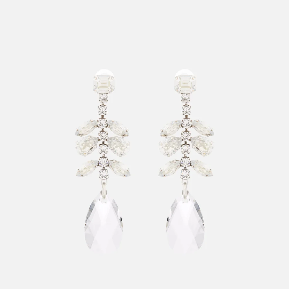 Isabel Marant Women's Crystal Drop Peace Earrings - Transparent Image 1
