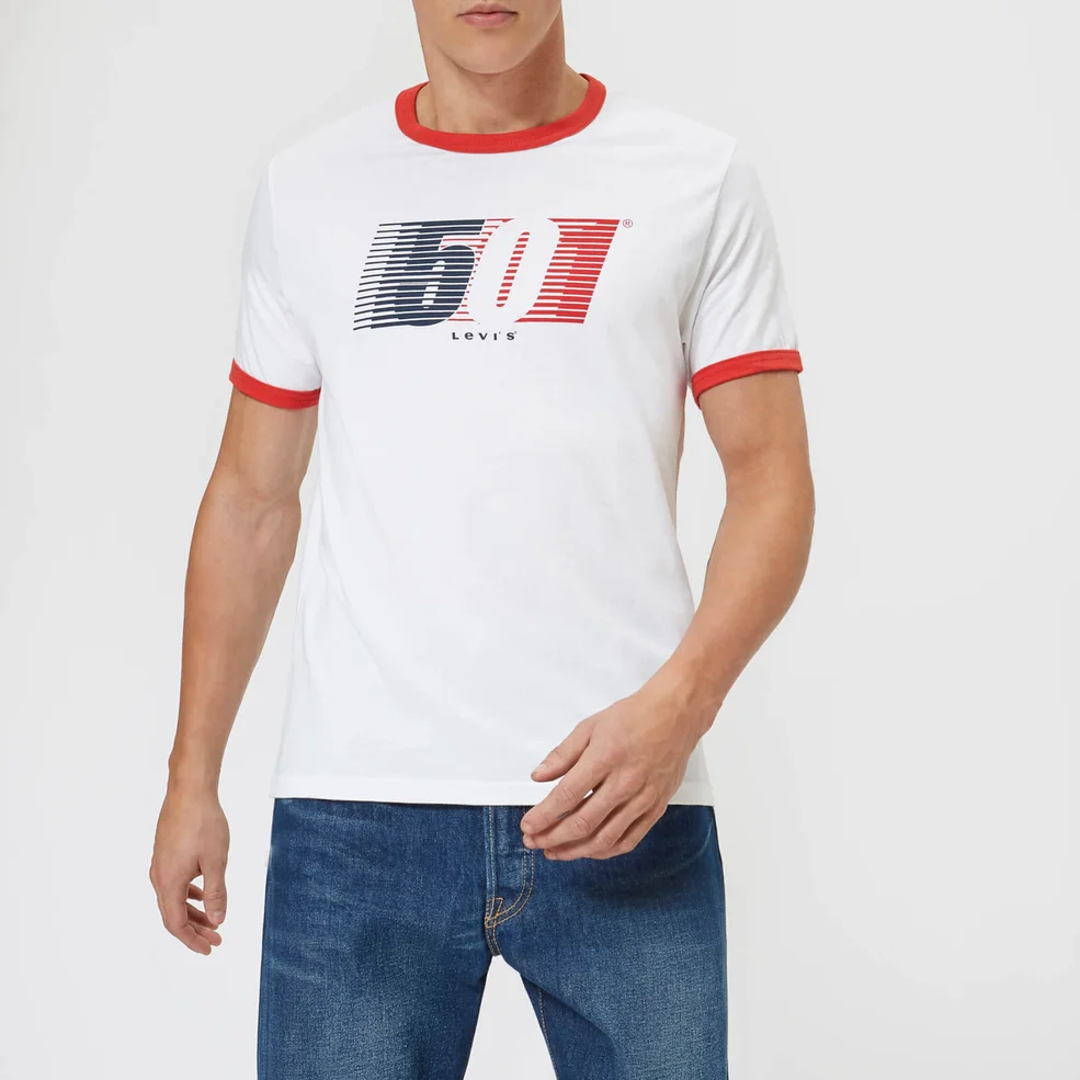 Levi's Men's Ringer T-Shirt - White Image 1