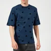 McQ Alexander McQueen Men's All Over Swallow T-Shirt - Washed Petrol - Image 1