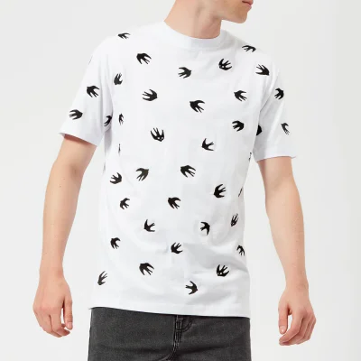 McQ Alexander McQueen Men's Dropped Shoulder Mini Swallow T-Shirt - Optic White