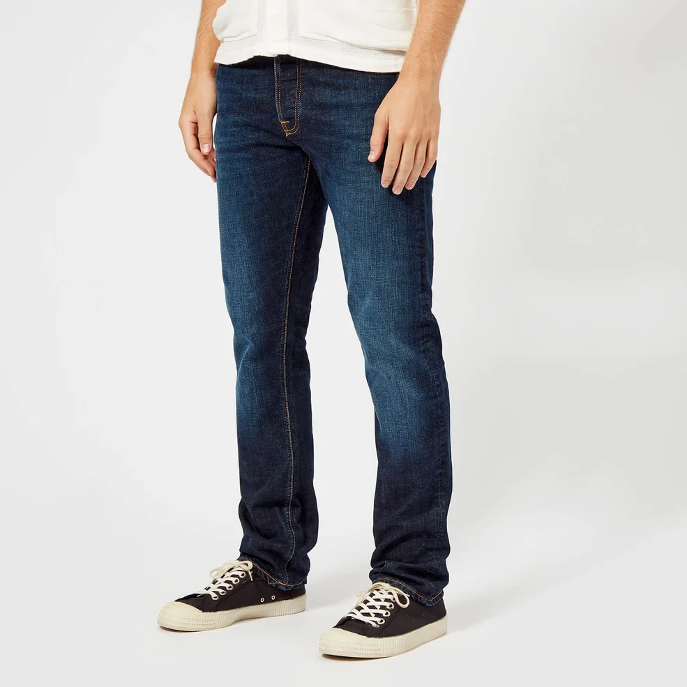 Nudie Jeans Men's Dude Dan Straight Leg Jeans - Dark Layers Comfort Image 1