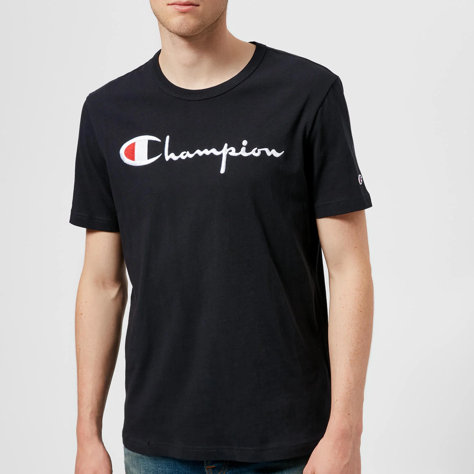 Champion Men's Logo T-Shirt - Navy Image 1