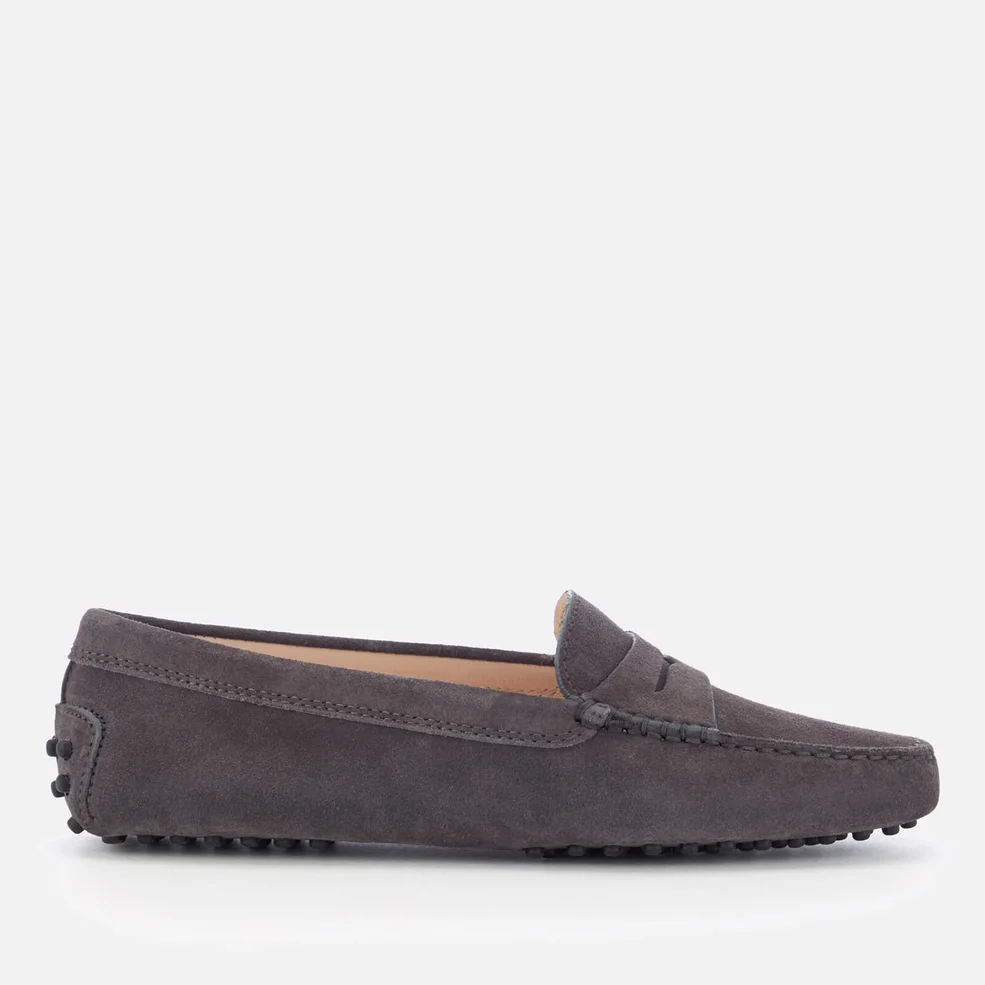 Tod's Women's Suede Driving Shoes - Grey Image 1