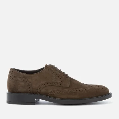Tod's Men's Brogue Derby Shoes - Brown