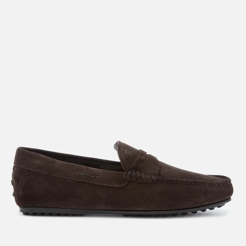 Tod's Men's Leather Driving Shoes - Brown Image 1