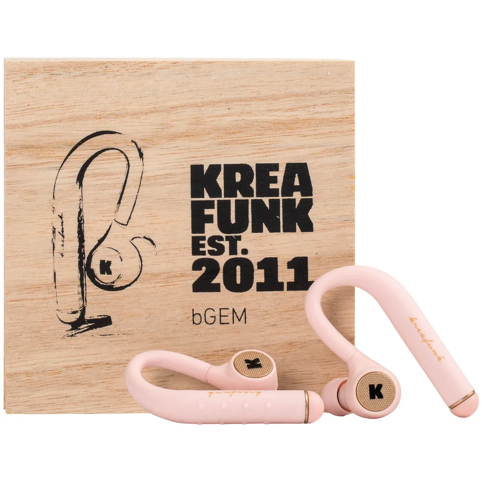 Kreafunk bGEM Bluetooth Wireless In-Ear Headphones - Dusty Pink Image 1