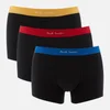 Paul Smith Men's Three Pack Waist Band Detail Trunk Boxer Shorts - Black - Image 1