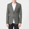 AMI Men's Half Lined 2 Button Jacket - Black/Grey - Image 1
