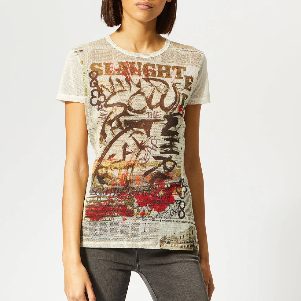 Vivienne Westwood Anglomania Women's Sow T-Shirt - Multi Image 1
