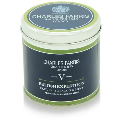 Charles Farris Signature British Expedition Tin Candle 300g