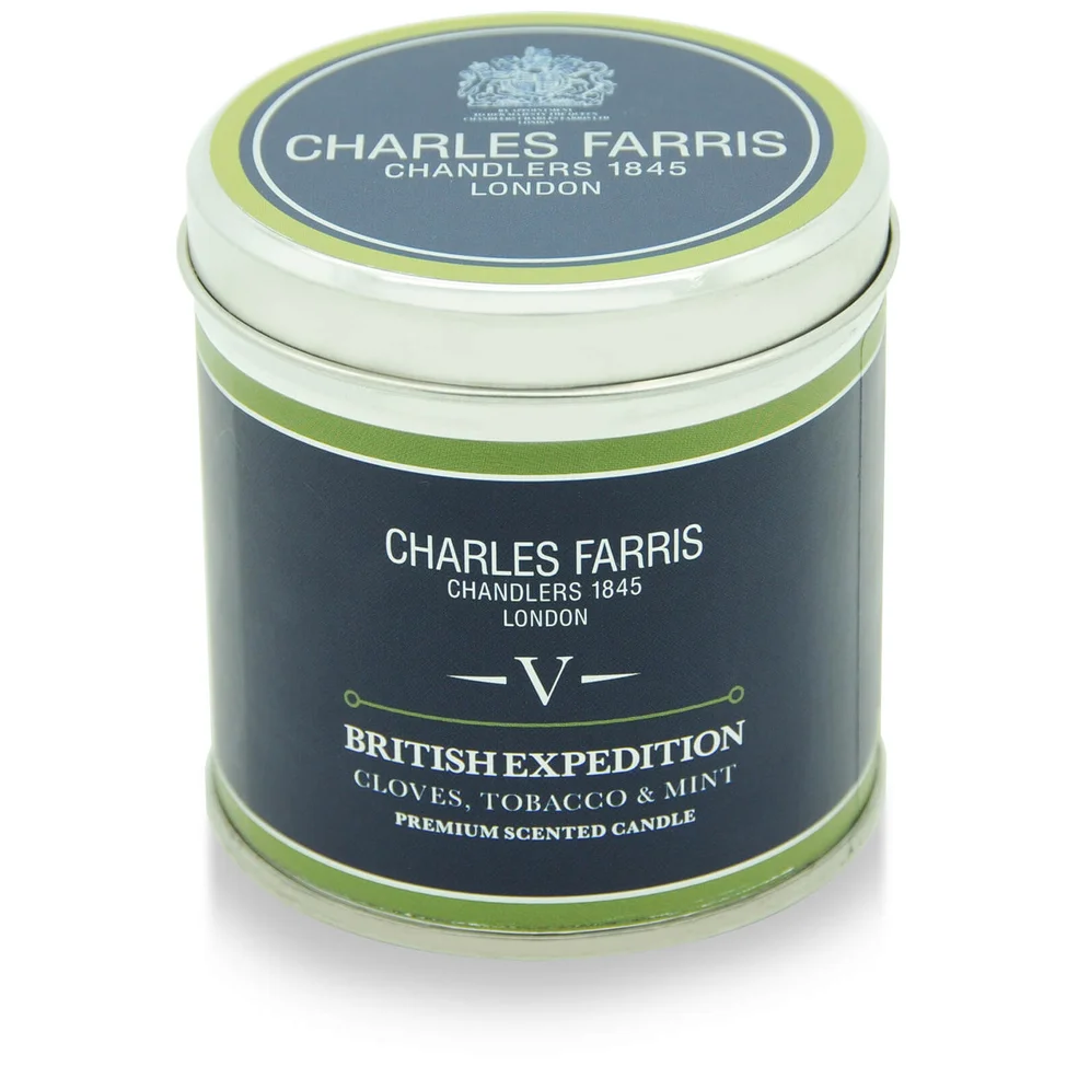 Charles Farris Signature British Expedition Tin Candle 300g Image 1