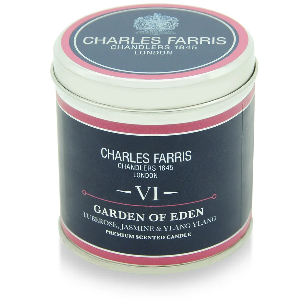 Charles Farris Signature Garden of Eden Tin Candle 300g Image 1