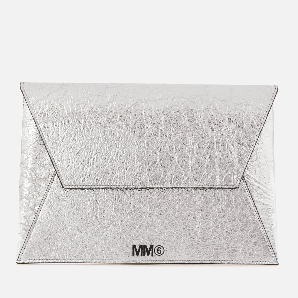 MM6 Maison Margiela Women's Envelope Clutch Bag - Silver Image 1