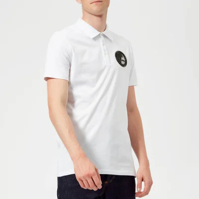 Versace Collection Men's Small Logo Polo Shirt - Bianco
