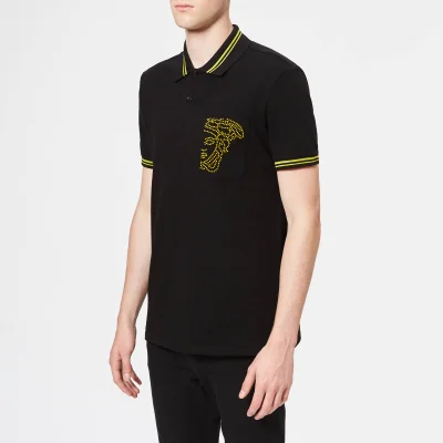 Versace Collection Men's Tipped Polo Shirt - Nero